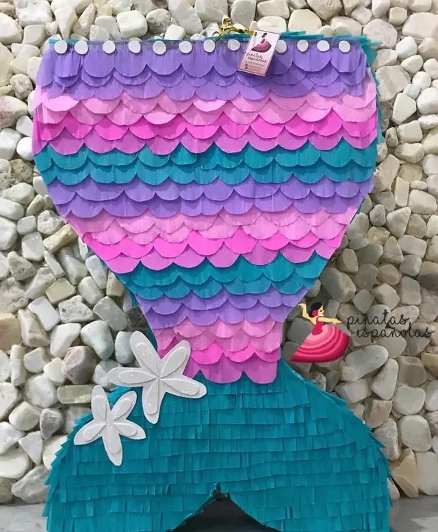 mini piñata cola de sirena
