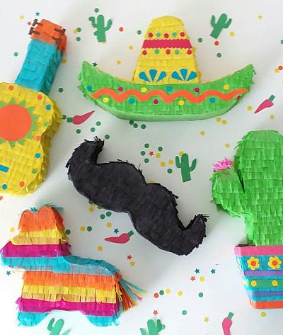 Piñatas minis día de México