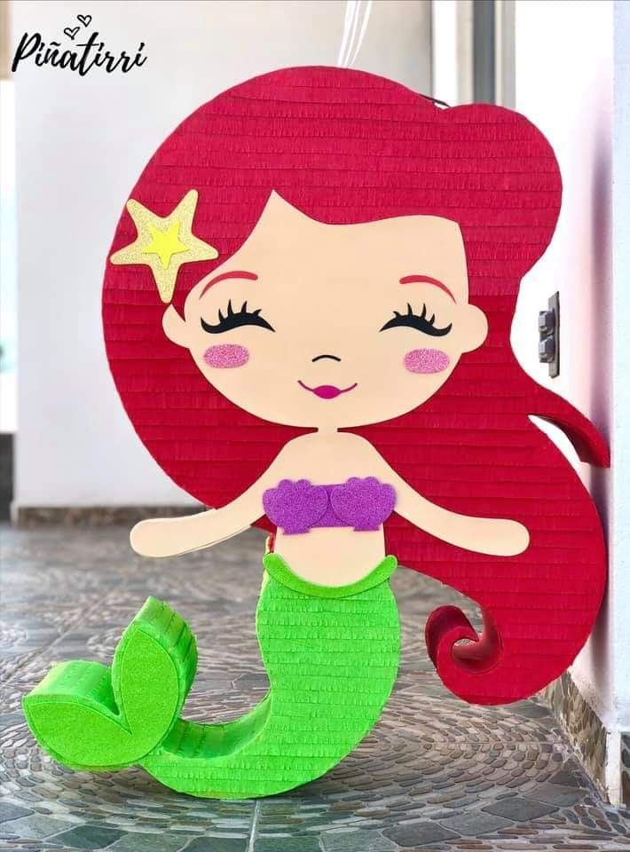 piñatas de la sirenita Ariel