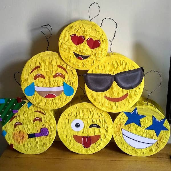 cinturón facil de manejar pandilla Piñatas minis 】 geniales, de emojis, mexicanas, animales